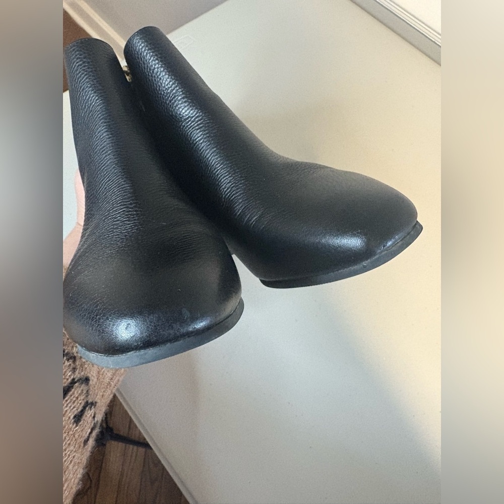 Talbots Dakota Ankle Boots | Women’s 7.5 | Black Pebbled Leather - Picture 8 of 11